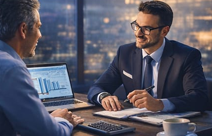 Financial discussion meeting